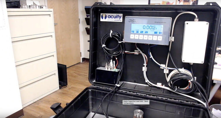 load cell weighing system demo