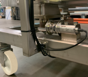 digital capacitive load cell on cart